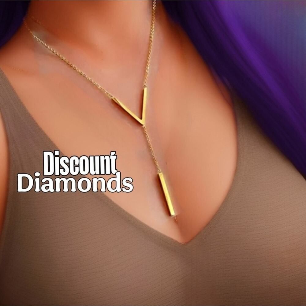 18K Polished Yellow Gold Titanium Twisted Rope Necklace with a Three Inch Drop